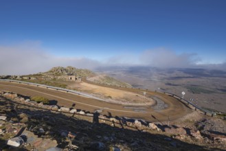 Mountain road in Pena the Francia, famous destination in Salamanca, Spain, Europe
