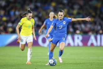BRISBANE, AUSTRALIA, JULY 29: Lea Le Garrec of France whilst playing Brazil at the FIFA Women's