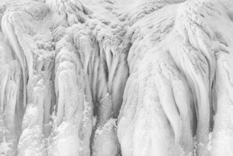 Ice structures on Lake Torneträsk, Norrbotten, Lapland, Sweden, January 2014, Europe