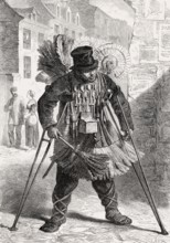 Street trader, Paris, France, 1862, Europe