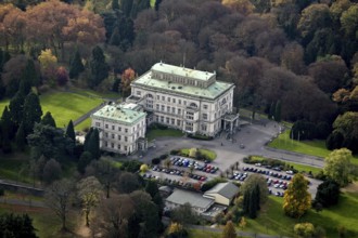 Villa Hügel on Lake Baldeney in Essen. Former residence of the Krupp family, steel industry,