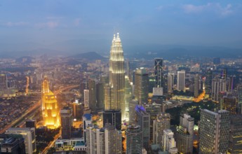 Kuala Lumpur skyline at night