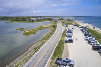 Menauhant beach near Bourne's pond on Cape Cod, Massachusetts, East Falmouth, USA, North America