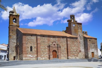 Monasterio church San Pedro apostol by via de la Plata way in extremadura of spain