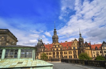 Residenzschloss near Zwinger in Dresden Germany