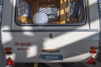 Dethleffs Beduin caravan from 1961, interior view, Erwin Hymer Museum, caravan, Bad forest lake,