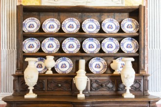 Old pottery collection, antique Italian porcelain, retro decoration from '800