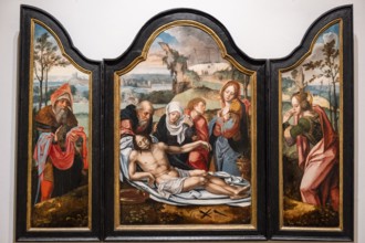 Pieter Coecke, Lamentation over the Dead Christ, Museo de Bellas Artes, Bilbao, Spain, Europe