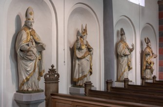 Brauweiler near Pulheim, St Nicholas Abbey Church, bishops in the south aisle