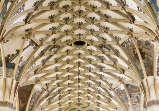 Vault in the nave, Obtain permission from the Evangelical Lutheran parish of Pirna in front of