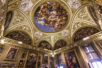 FLORENCE, ITALY, OCTOBER 28, 2015 : interiors and architectural details of Palazzo Pitti, october