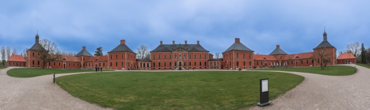 Bothmer Castle, panoramic photo, Klütz, Mecklenburg-Western Pomerania, Germany, Europe