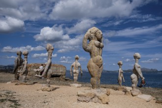 The Desire, sculpture by Joan Bennàssar, Can Picafort, municipality of Santa Margalida, Mallorca,