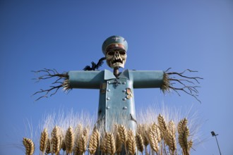Details of the papier-maché wagons typical of the carnival of Viareggio Italy