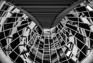 Reichstag dome, designed by architect Norman Foster, Berlin, Federal Republic of Germany
