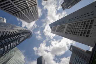 20.08.2016, Singapore, Republic of Singapore, Asia, A view of Singapore's skyscrapers in the