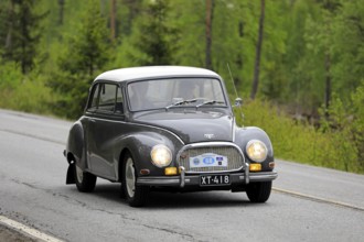 Donau 3-6 Sonderclasse Coupe year 1959 on Ascension Day vintage car rally. DKW cars were sold under
