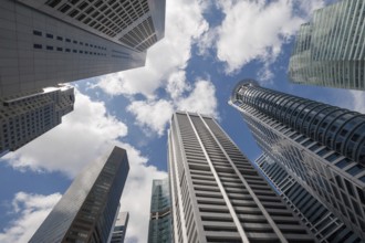 20.08.2016, Singapore, Republic of Singapore, Asia, A view of Singapore's skyscrapers in the