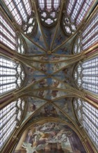 Fontaine-Chaalis, Royal Abbey of Chaalis, Chapelle Ste-Marie de l'Abbé, vault, west wall and vault