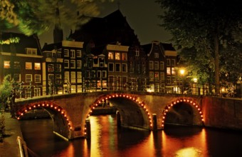 Keizersgracht by night, Netherlands, Holland, Amsterdam
