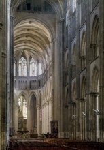 Rouen, Cathedral, Cathédrale primatiale Notre-Dame de l'Assomption de Rouen, view to the east