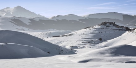 Castelluccio of Norcia in winter