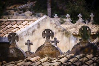 Andratx municipal cemetery, Mallorca, Balearic Islands, Spain, Europe