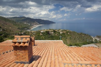 Before storm in Taormina.Taormina is a charming hillside town on the east coast of Sicily, Italy