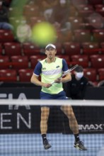 Sofia, Bulgaria - 12 November, 2020: Australia's John Millman in action during his quarter-final