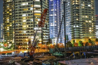 Construction site of the Yokohama Minato Mirai. Shooting Location: Yokohama-city kanagawa