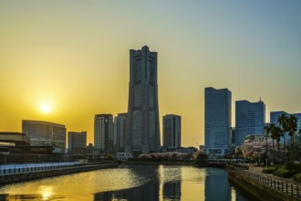 Yokohama city and Sunset Scenes. Shooting Location: Yokohama-city kanagawa prefecture