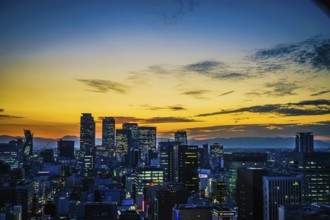 Sunset from the observatory of Nagoya TV Tower. Shooting Location: Aichi Prefecture, Nagoya City