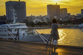 Evening of Minato Mirai. Shooting Location: Yokohama-city kanagawa prefecture