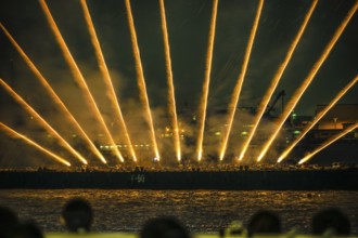 Yokohama Minato Mirai of fireworks (Yokohama Festival 2019). Shooting Location: Yokohama-city