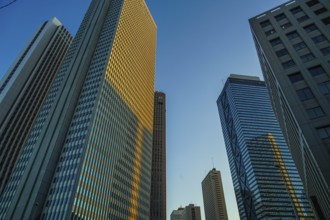 Sky of Shinjuku of buildings and autumn. Shooting Location: Tokyo metropolitan area
