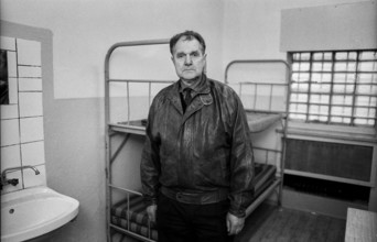 Germany, Berlin, 6 March 1992, Hohenschönhausen Stasi remand prison, Otto Ruhland, former prisoner