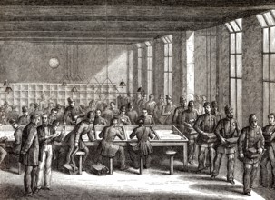 Altes Generalpostamt, Paris, Frankreich, 19. Jahrhundert