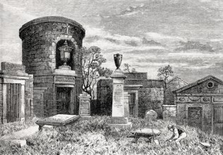 The Old Calton Burial Ground, Calton Hill, Edinburgh, Scotland, 19th century
