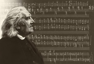 Portrait of Franz Liszt, 1811-1886, Hungarian composer, virtuoso pianist, photograph by Nadar,