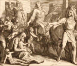 Joseph Promoted in Egypt, Old Testament, by Julius Schnorr von Carolsfeld, 1860