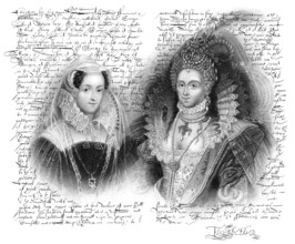 Faksimile des Hinrichtungsbefehls für Maria Stuart, Königin der Schotten, verfasst von Elisabeth I.