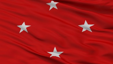 Londrina City Flag, Country Brasil, Closeup View, 3D Rendering