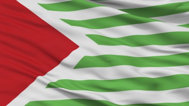 San Antonio Del Tequendama City Flag, Country Colombia, Cundinamarca Department, Closeup View, 3D