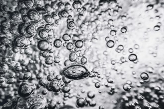 Underwater bubbles Abstract background .Air bubbles in water background