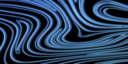 Neon Glow blue lines on a dark background, Glowing background