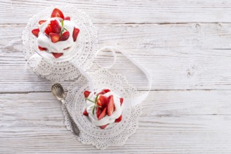 Strawberry with cream