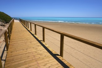 Romana beach playa in Alcossebre also Alcoceber in Castellon of Spain