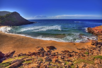 Cala Pilar beach in Menorca Alfuri de Dalt at Balearic Islands of Spain