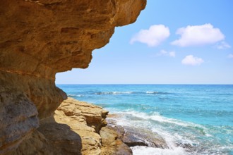 Cala Fustera beach in Benissa also Benisa of Alicante at Spain