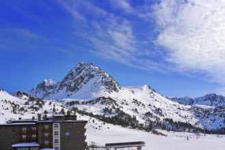 Grau Roig ski resort in Andorra at Grandvalira sector Pyreenees